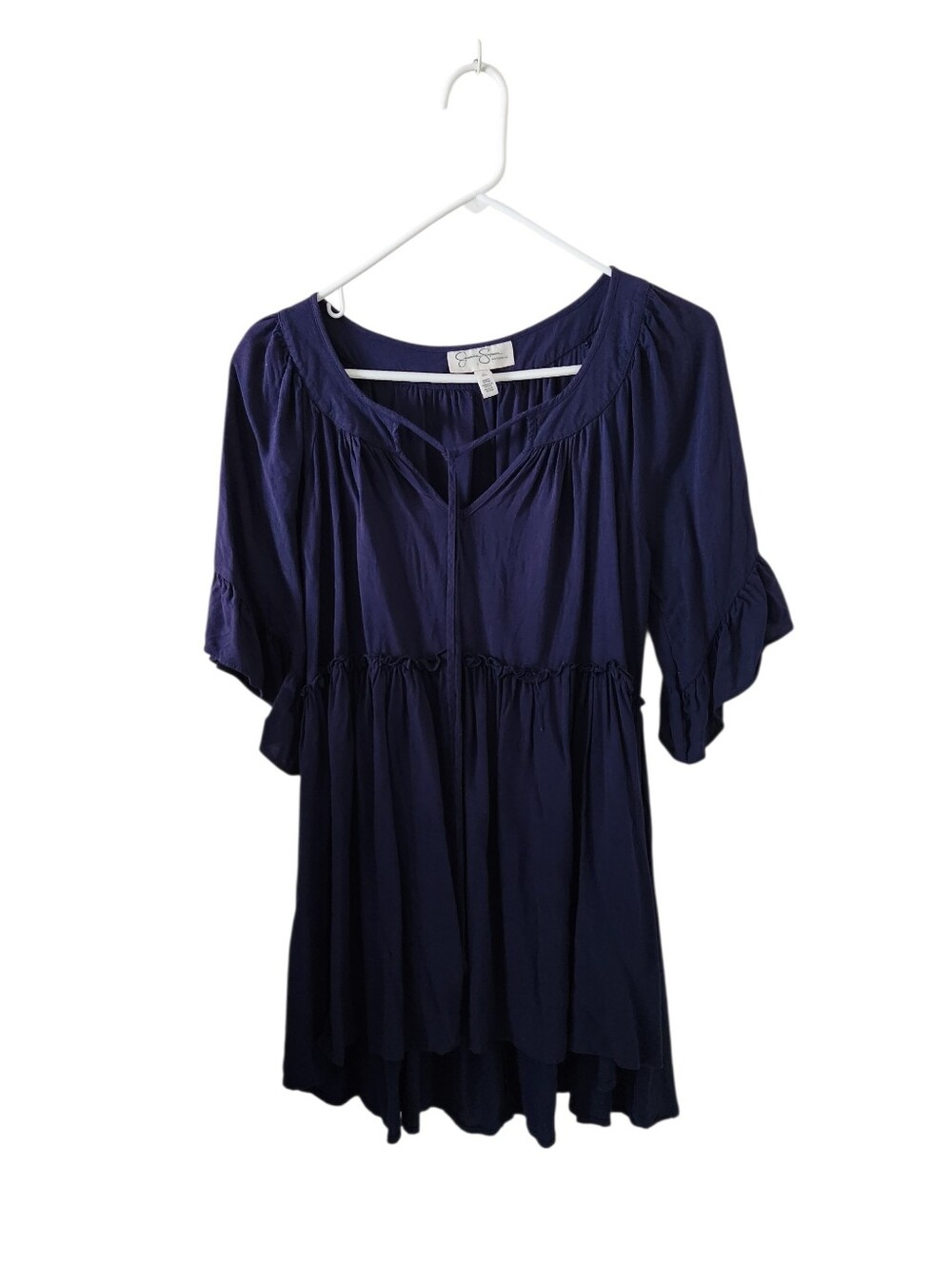 Jessica Simpson Maternity Blue Empire Waist Top